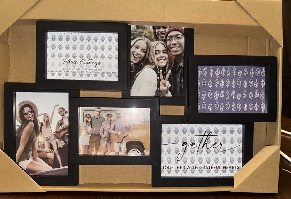 Gather Together With Grateful Hearts Multi-Opening Photo Collage Frame